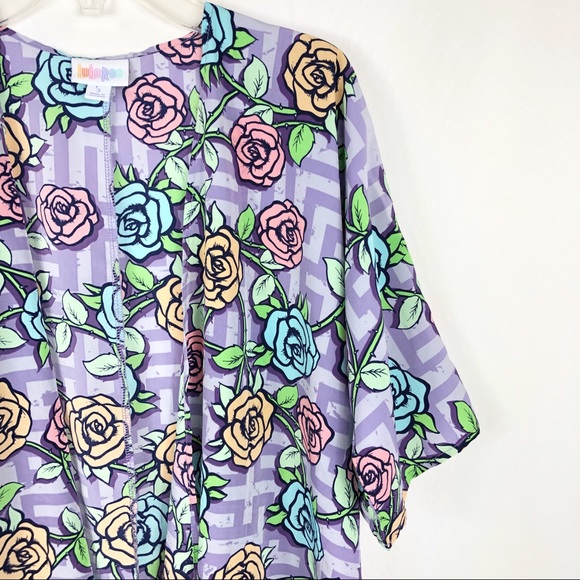 LuLuRoe | Girls Bianka Kimono Size 3 - Picture 2 of 5